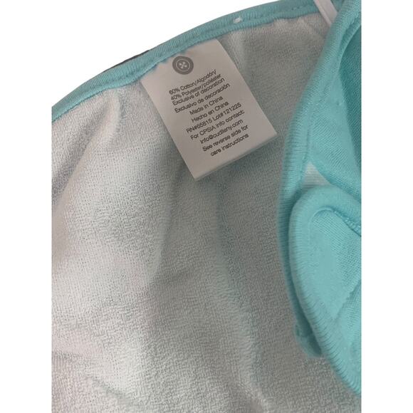 Buttons and Stitches 3 Pack Baby Boy Bibs Blue Turquoise New - Picture 5 of 7